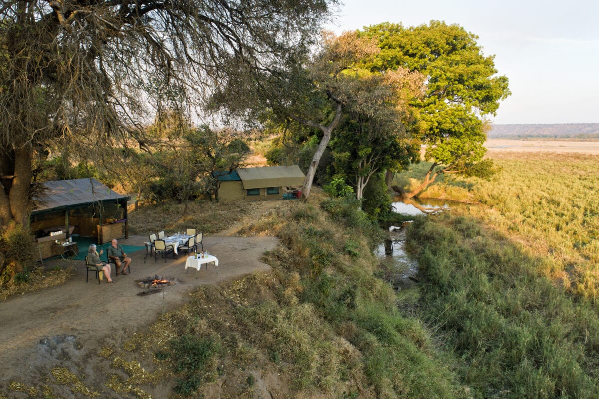 Main Camp Area - aerial view